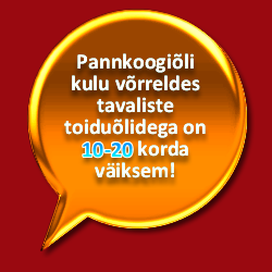 Pannkoogiõli kulu on võrreldes tavaliste toiduõlidega 10-20 korda väiksem!